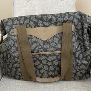 Yves Saint Laurent Black and Tan Tote Bag